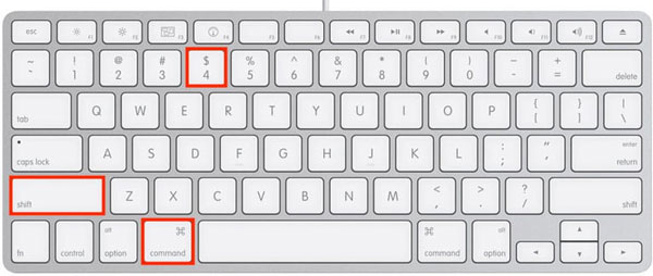 macOSで選択した部分をキャプチャーするキーボードショートカット 